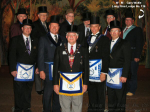 W:.M:. Gary Wolfe and Masters from other Nebraska Lodges in Attendance
