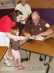 Finger Printing by the Rock County Sheriffs Office, Shanda assisting